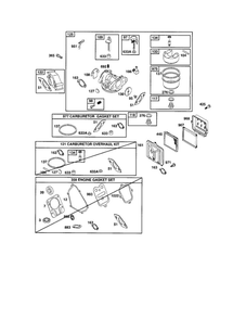 Part Location Diagram of MS3797 Briggs and Stratton Operator's Manual